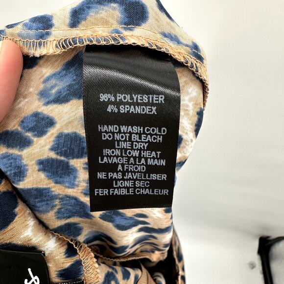 Lulus Animal Print Silky Midi Skirt // M - Picture 8 of 8